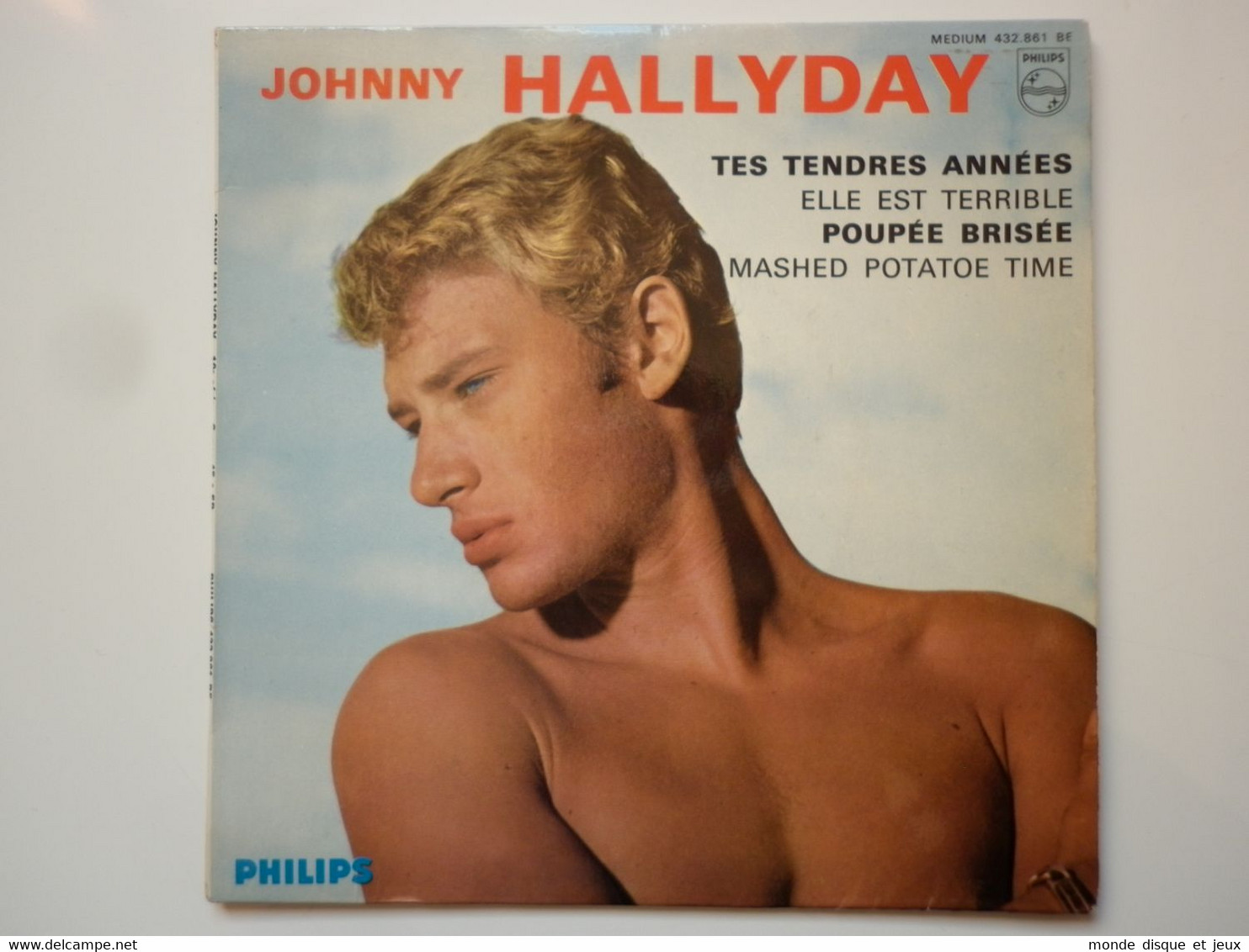 Johnny Hallyday 45Tours EP Vinyle Tes Tendres Années / Poupée Brisée Mint - 45 T - Maxi-Single