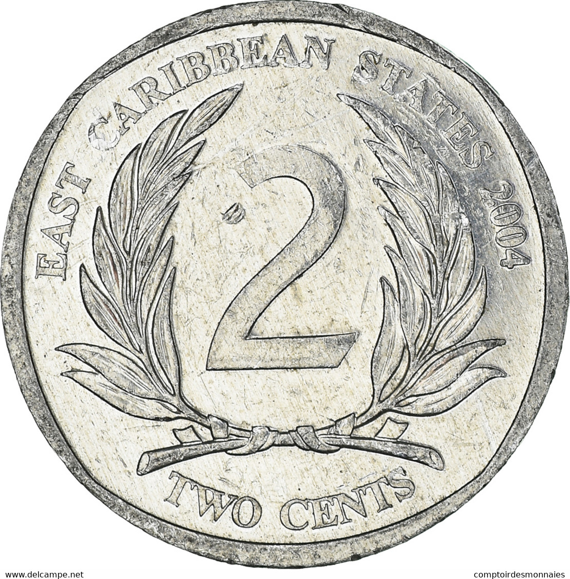 Monnaie, Etats Des Caraibes Orientales, 2 Cents, 2004 - Caraibi Orientali (Stati Dei)