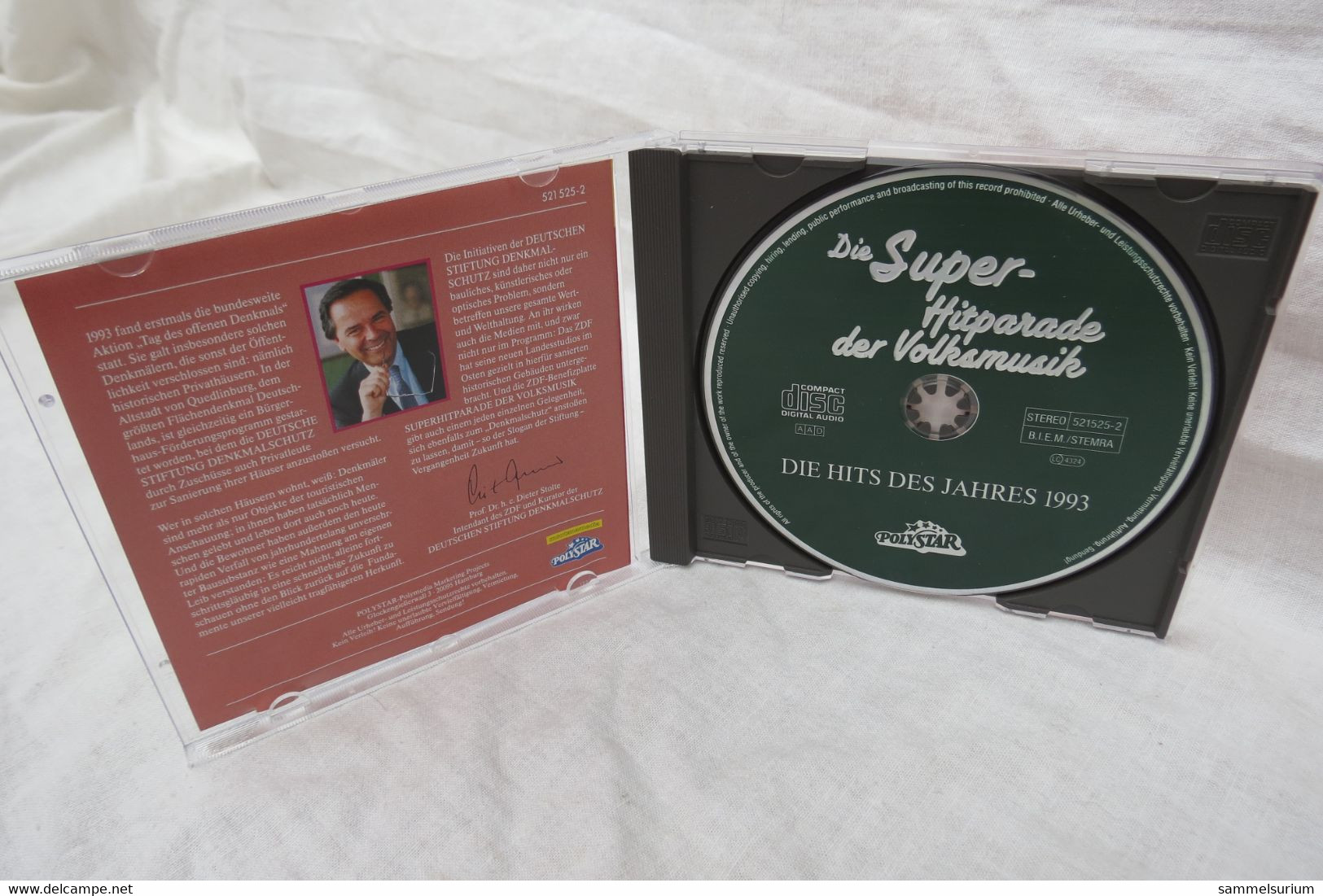 CD "Super-Hitparade Der Volksmusik" Hits Des Jahres 1993, Vorgestellt Von Carolin Reiber - Autres - Musique Allemande