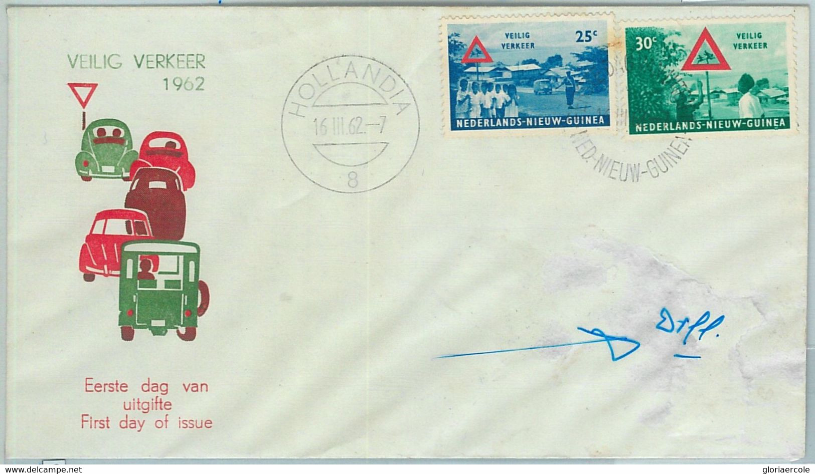 66834 - NETHERLANDS New Guinea - Postal History: FDC COVER 1962 Car Trafic - Nueva Guinea Holandesa