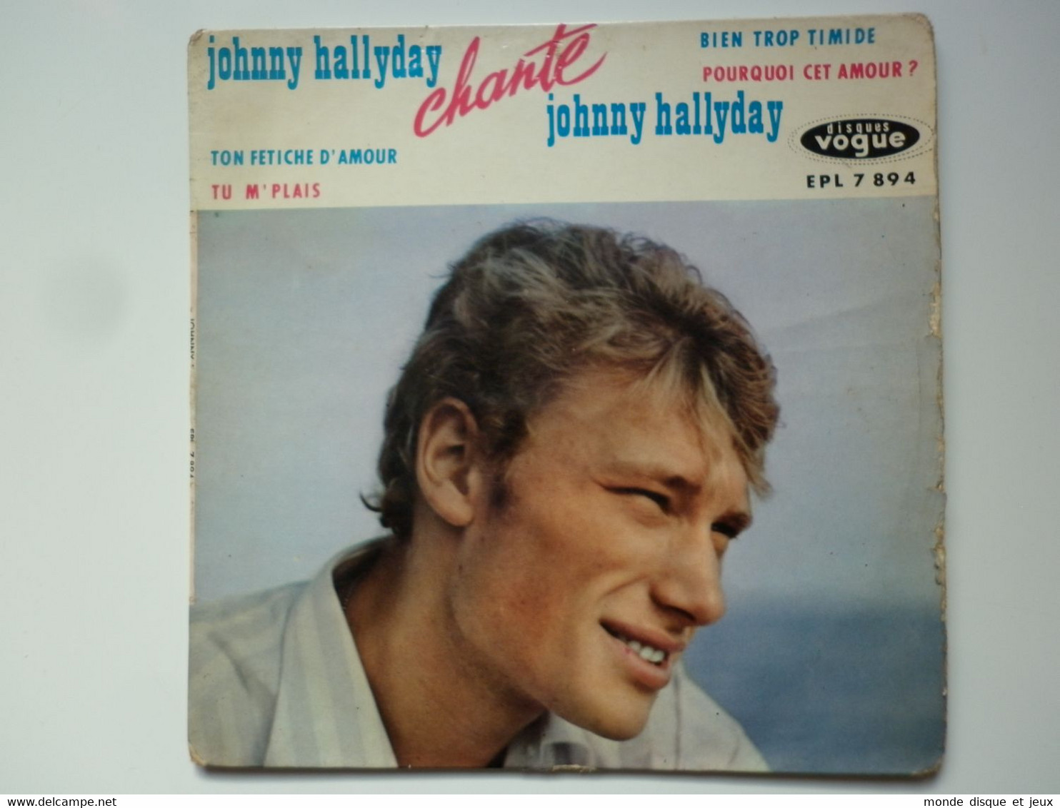 Johnny Hallyday 45Tours EP Vinyle Johnny Hallyday Chante Johnny Hallyday Vogue - 45 T - Maxi-Single