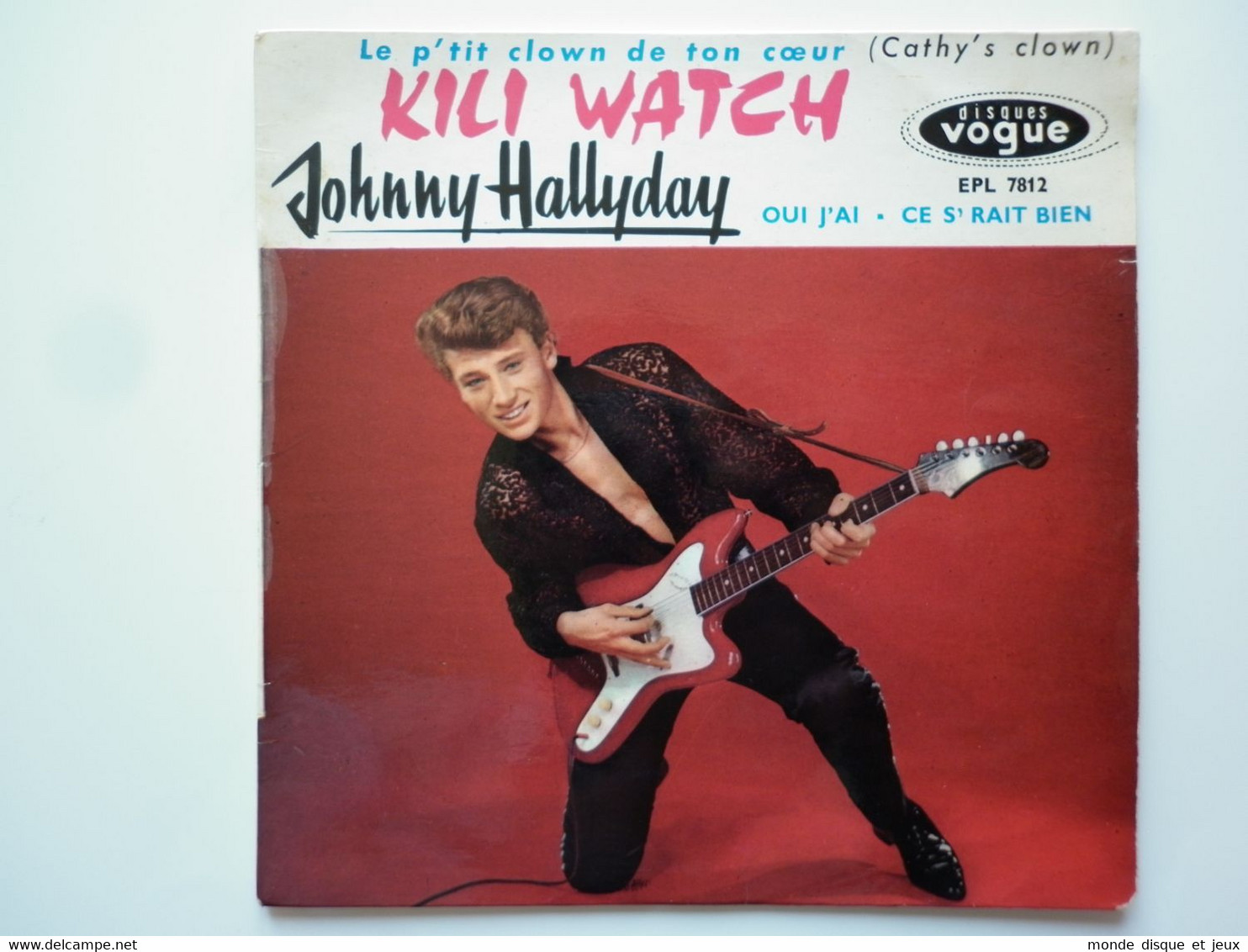 Johnny Hallyday 45T EP Vinyle Kili Watch / Ce S'rait Bien Vogue - 45 T - Maxi-Single