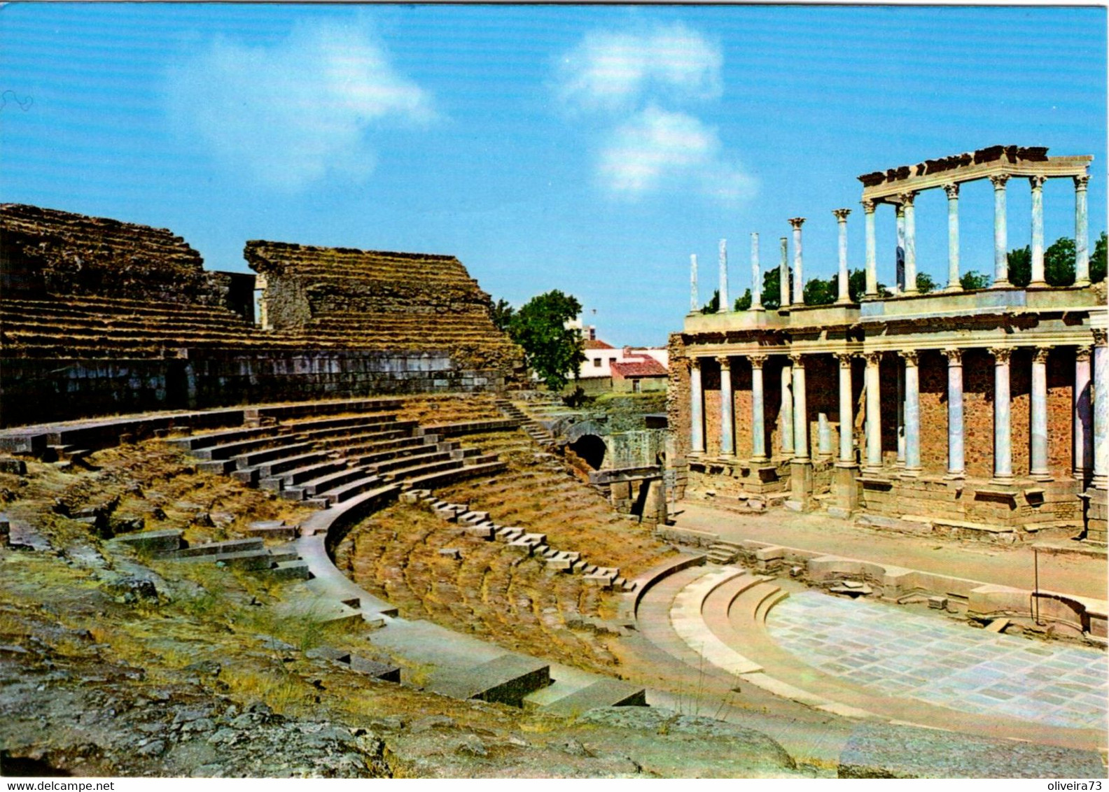 MERIDA - Teatro Romano. Vista Parcial - Cáceres