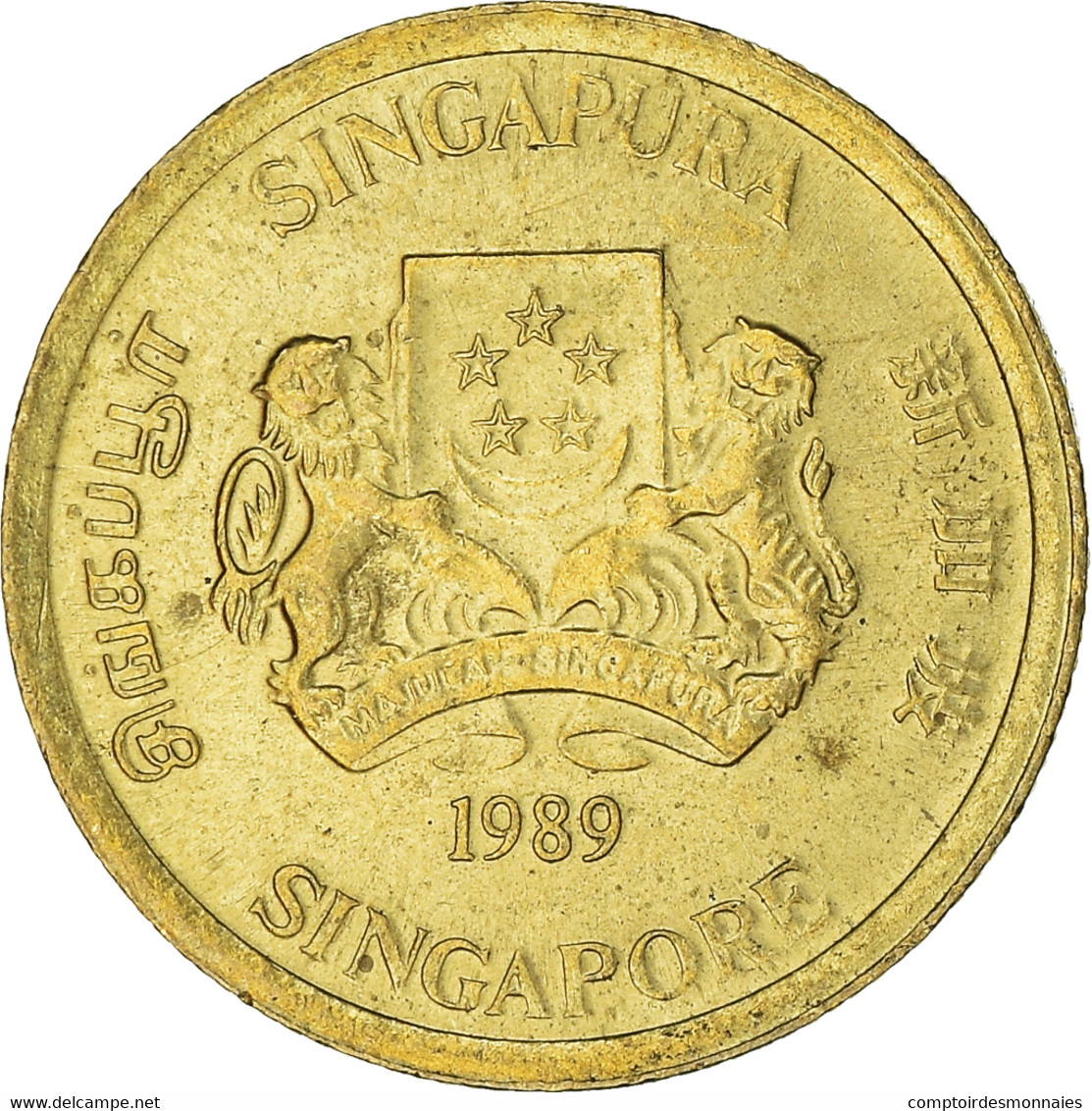 Monnaie, Singapour, 5 Cents, 1989 - Singapour