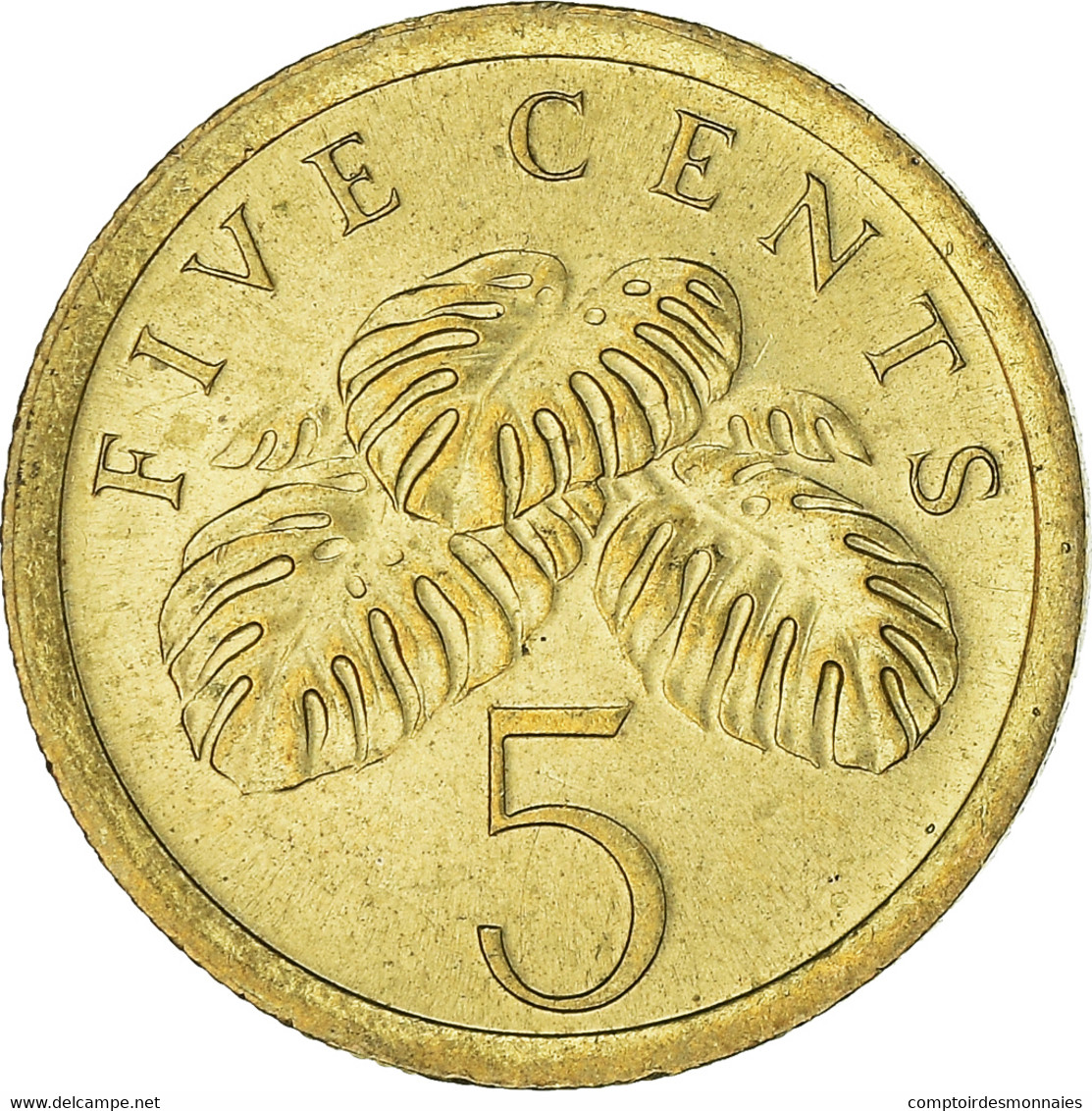 Monnaie, Singapour, 5 Cents, 1989 - Singapour