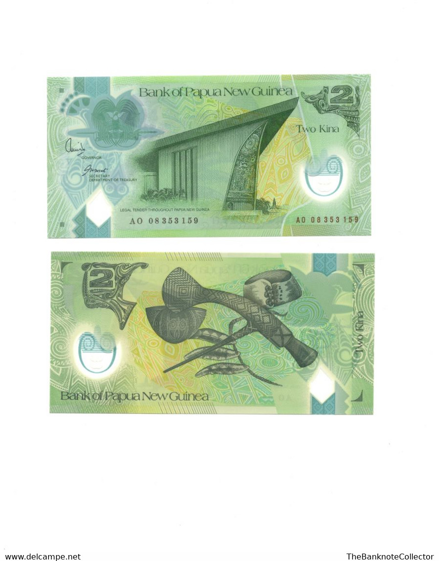 Papua New Guinea 2 Kina ND 2007 Polymer Issue UNCIRCULATED P-28 - Papua-Neuguinea