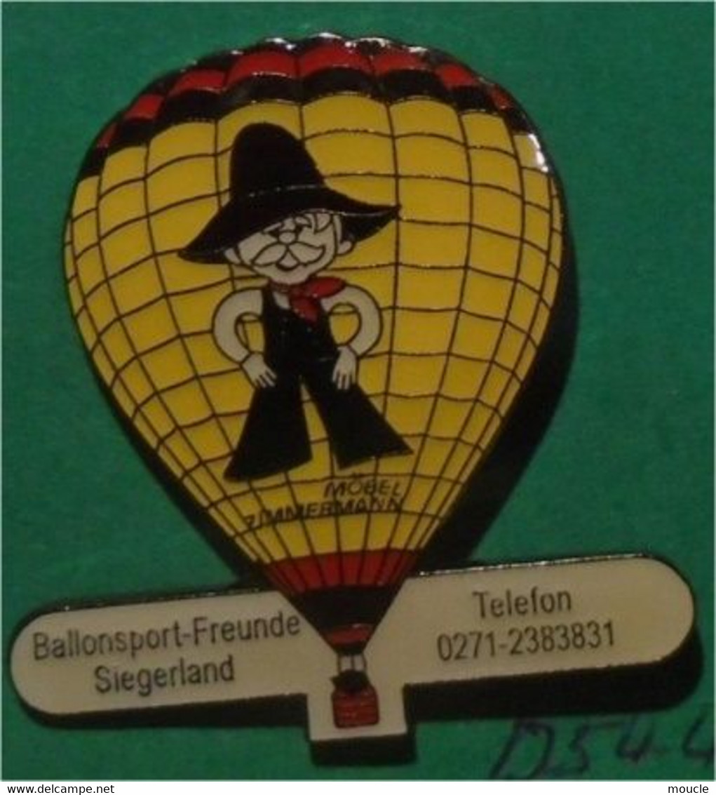 MONTGOLFIERE JAUNE - SUISSE - SCHWEIZ - SWITZERLAND - BALLON SPORT FREUNDE - SIEGERLAND - MÖBEL ZIMMERMANN -       (29) - Airships