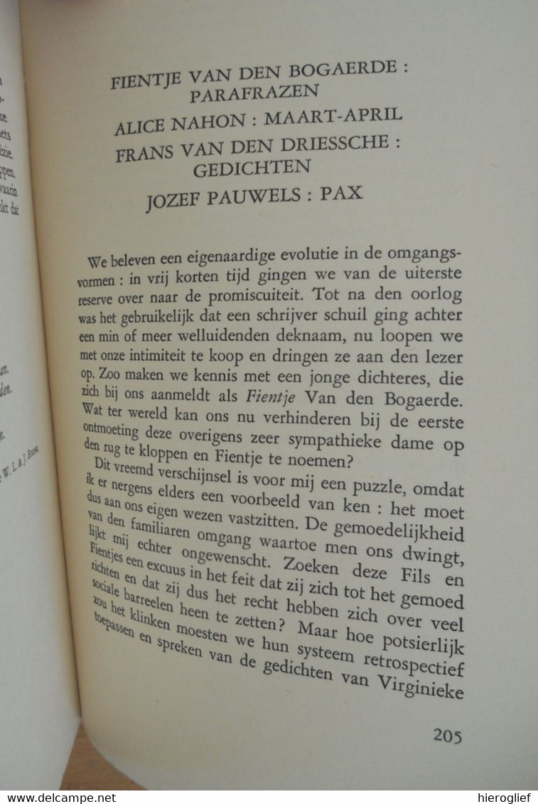 Péripatetisch onderricht - kroniek der poëzie I door Marnix Gijsen = pseudo van jan albert goris ° Antwerpen + Lubbeek