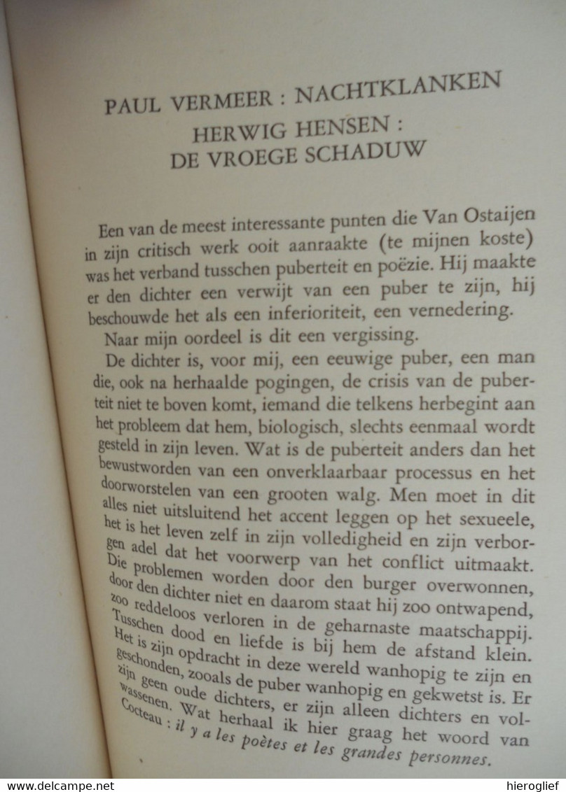 Péripatetisch onderricht - kroniek der poëzie I door Marnix Gijsen = pseudo van jan albert goris ° Antwerpen + Lubbeek