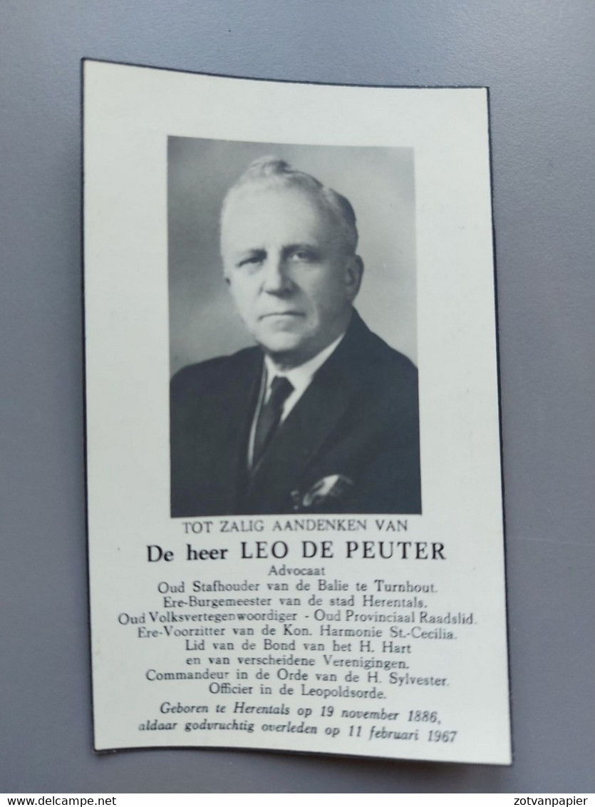 Turnhout - Burgemeester - Leo De Peuter - Turnhout