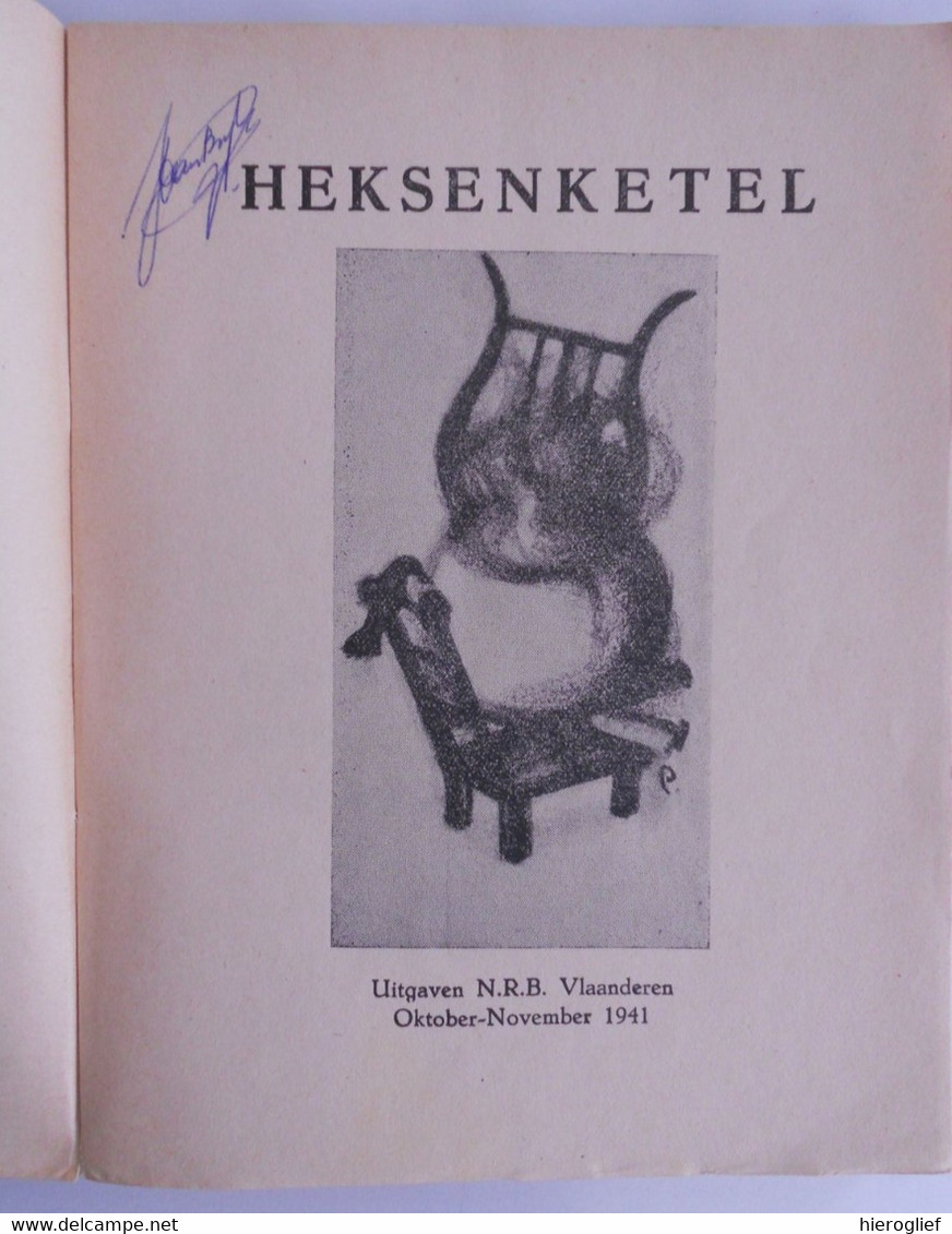 HEKSENKETEL - N.R.B. VLAANDEREN 1941 Luc Peire Oscar Giraldo Aimé Vanheerswynghels Marcel Koekelbergh Luc De Jaegher - Poesía