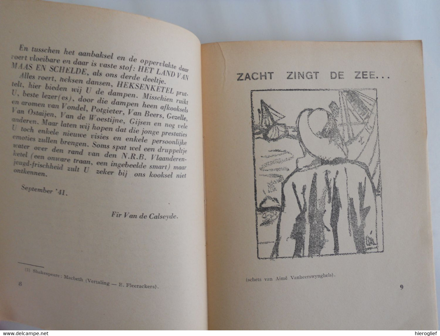 HEKSENKETEL - N.R.B. VLAANDEREN 1941 Luc Peire Oscar Giraldo Aimé Vanheerswynghels Marcel Koekelbergh Luc De Jaegher - Poésie