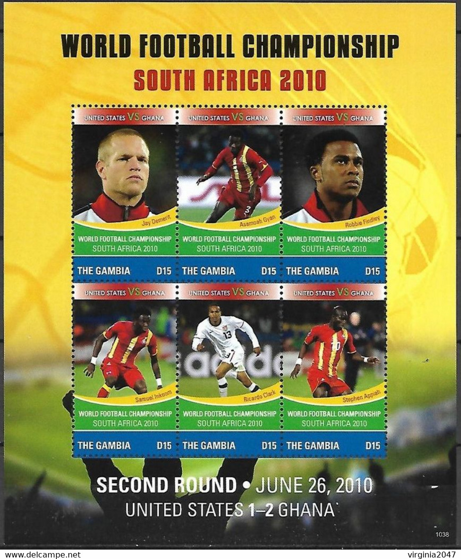 2010 Gambia Deporte Futbol Sud Africa 2010 1 Block Mint. - 2010 – South Africa