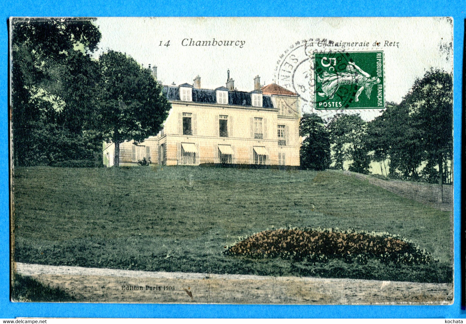 OV955, Chambourcy, La Châtaigneraie De Retz, Circulée 1908 - Chambourcy