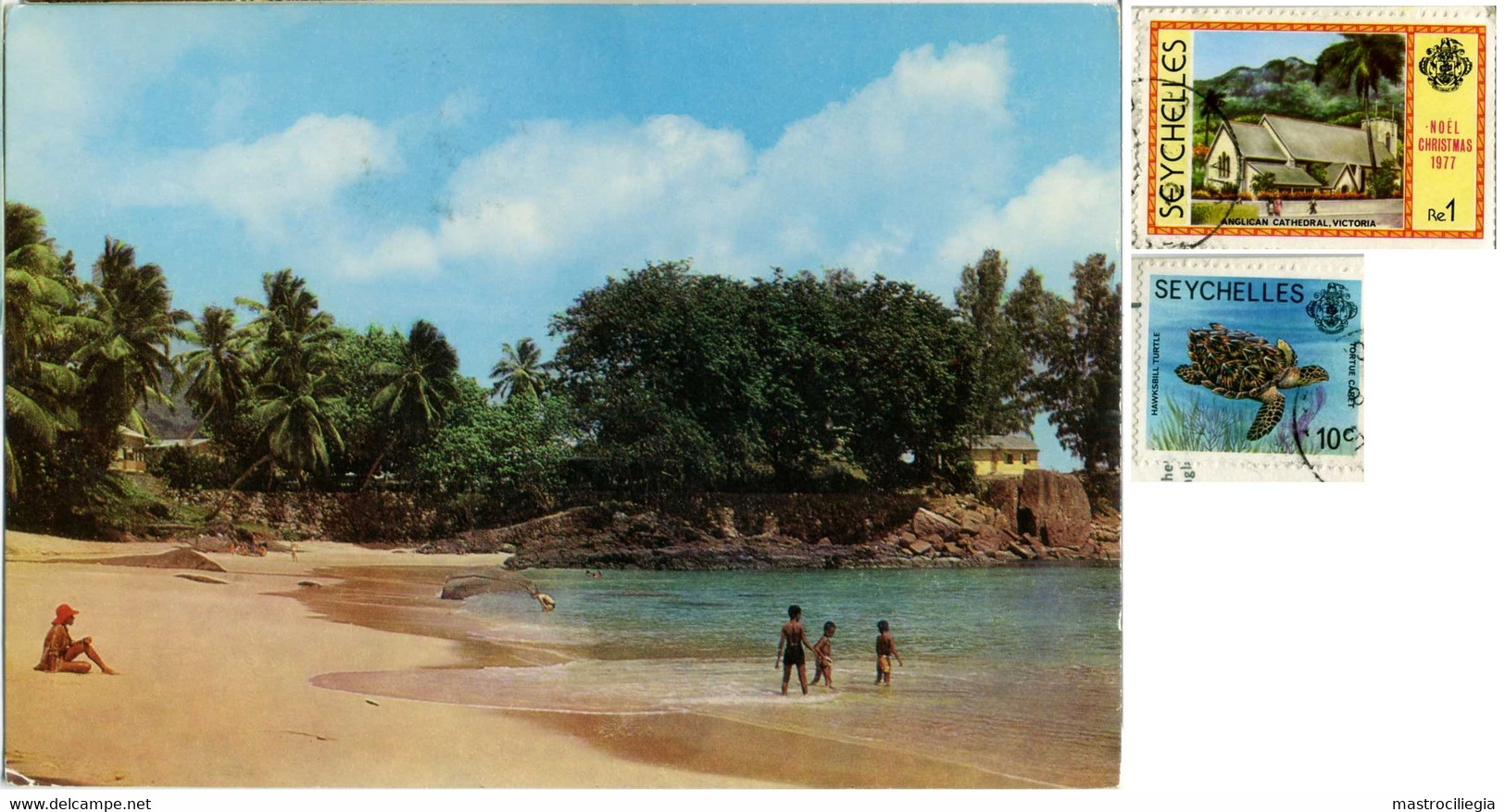 SEYCHELLES  MAHE  Sunset Hotel  Beach  Nice Stamps - Seychelles