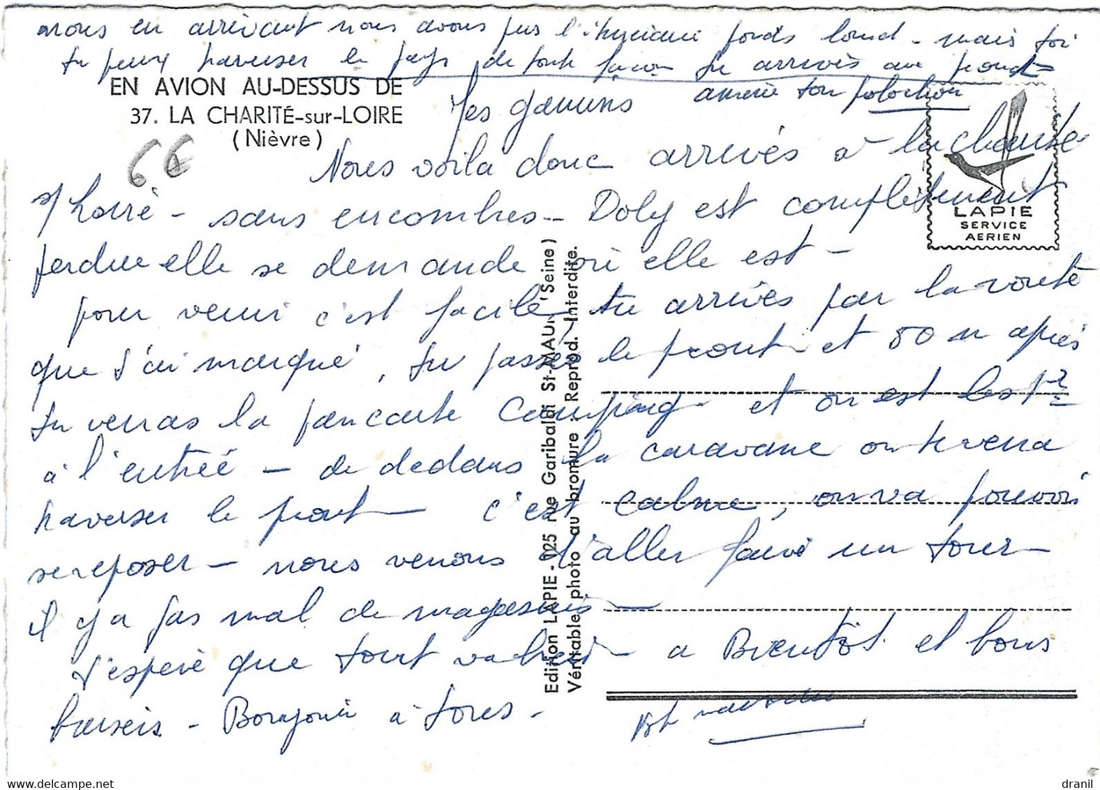 58 - (Nièvre) - LA CHARITE Sur LOIRE - 37 EN AVION - La Charité Sur Loire