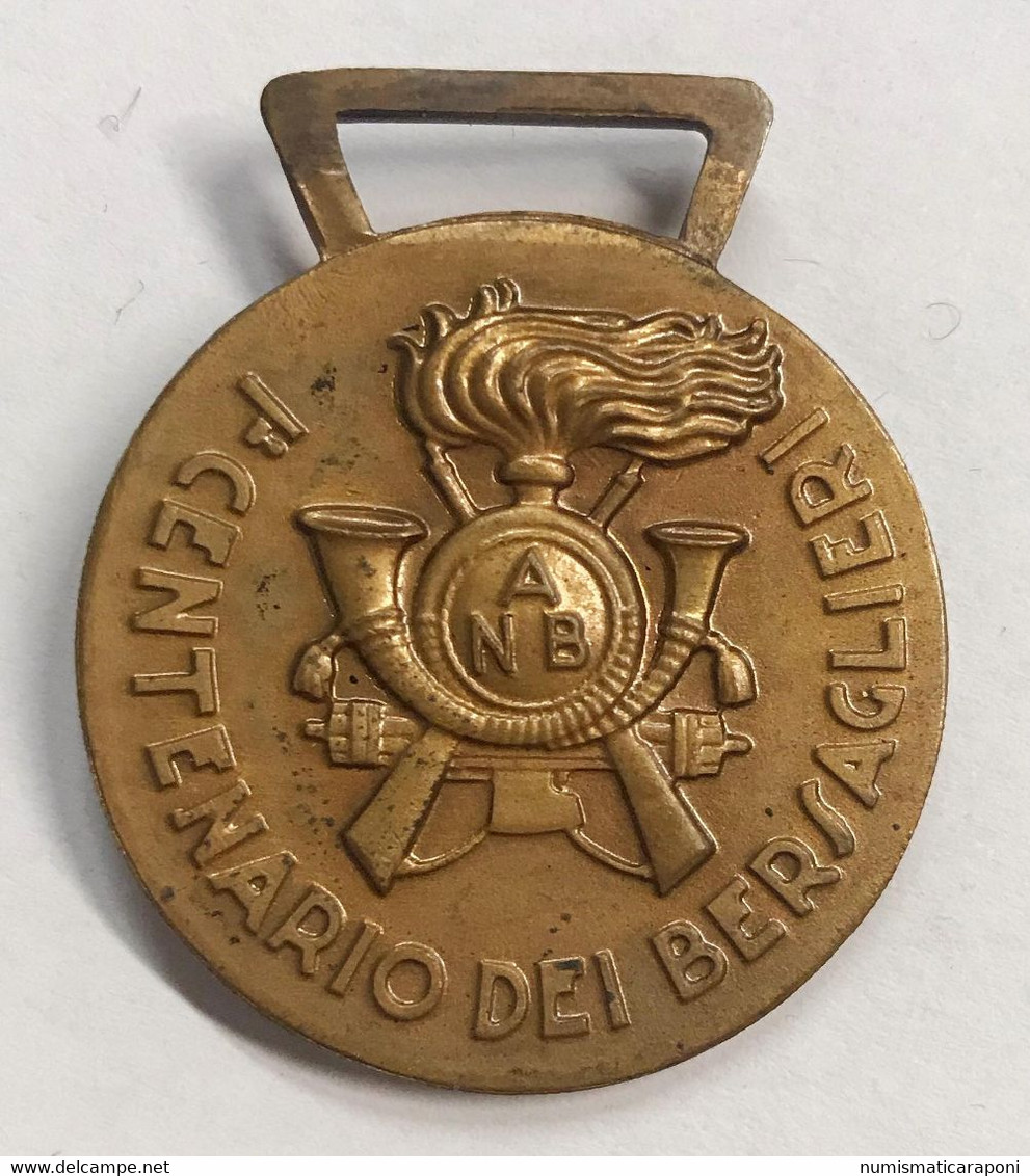 Medaglia I° Centenario Dei Bersaglieri 1836-1936 Opus Manetti AE Gr. 14,95 30 Mm - Monarchia/ Nobiltà