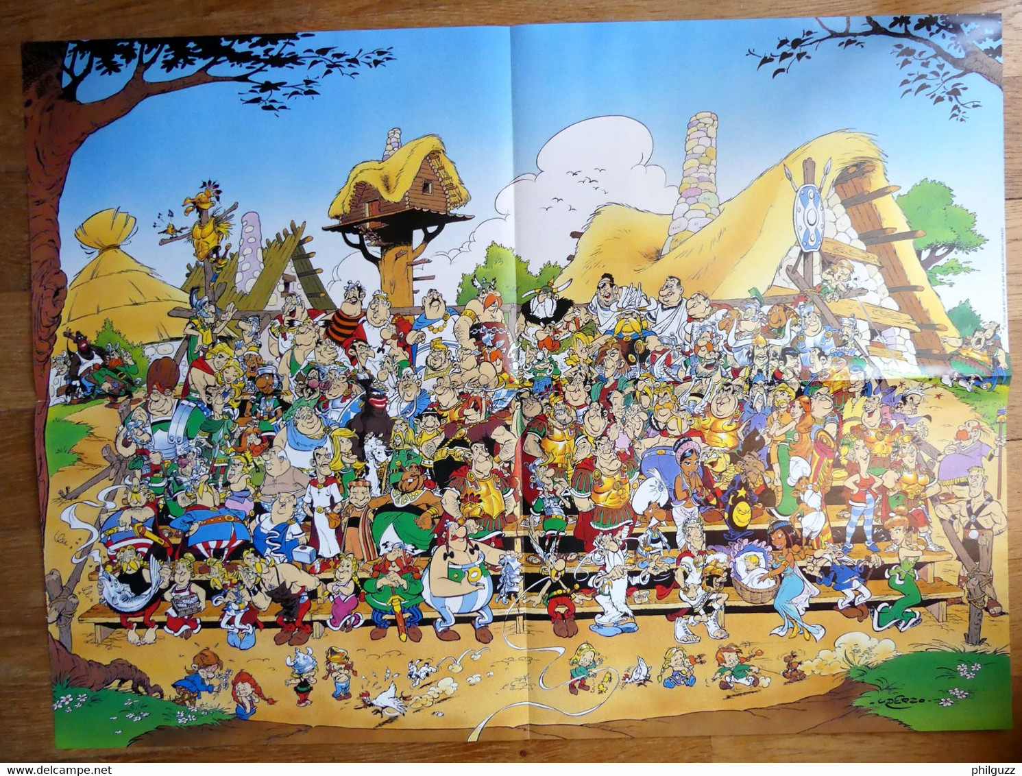 DEPLIANT POSTER ASTERIX FIGURINES ATLAS 2001 - Objets Publicitaires