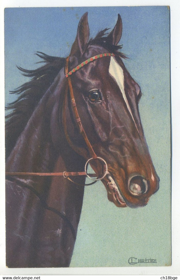 CPA Illustrateur L. CHRETIEN - Cheval, Pferd, Horse, Cavallo, Paard - Chevaux, Horses, Pferde, Paarden, Cavalli - Gougeon