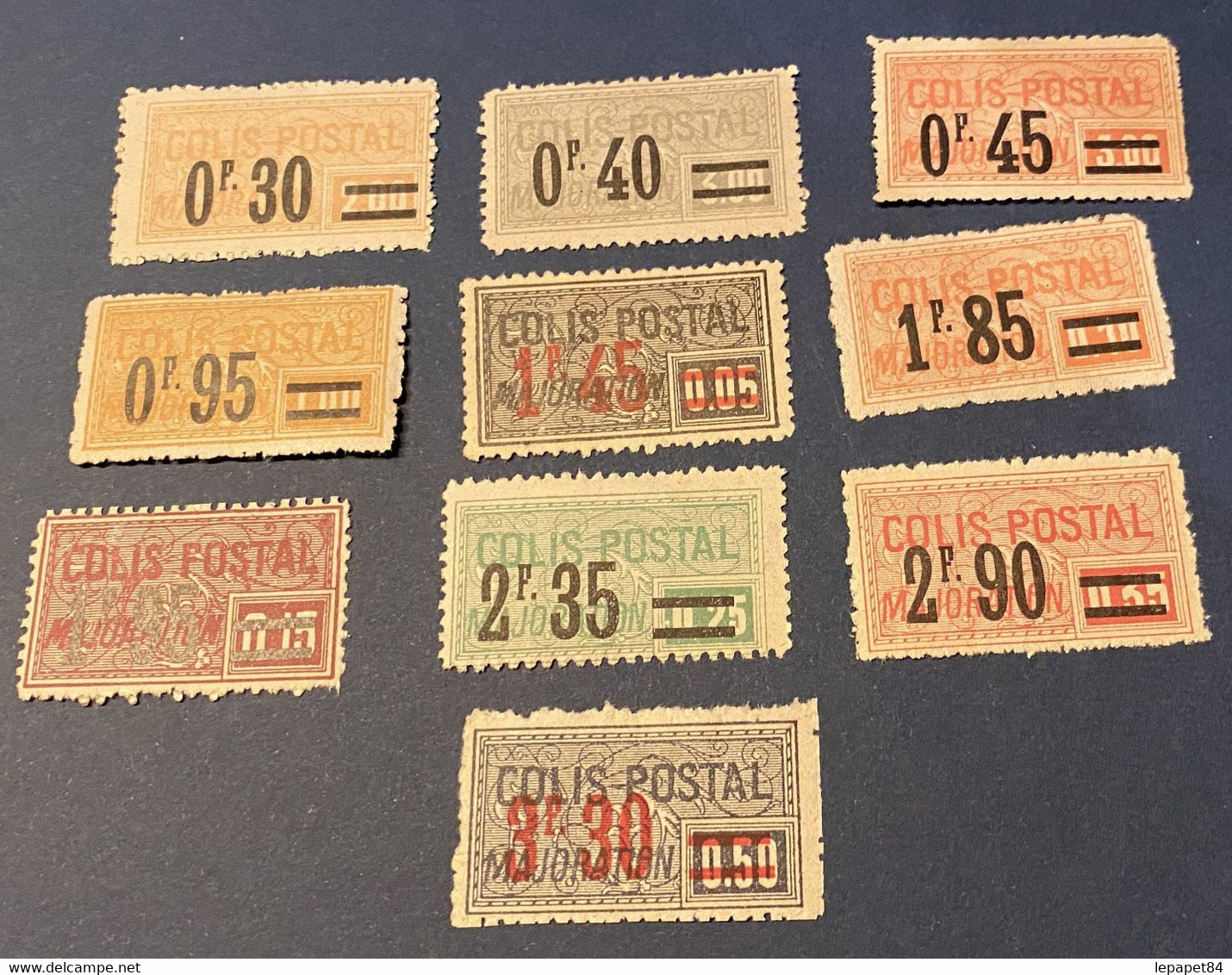 AFR 333 France - Colis Postaux - N° 35-36-37-38-40-42-43-44-45-46  Neuf* - Mint/Hinged