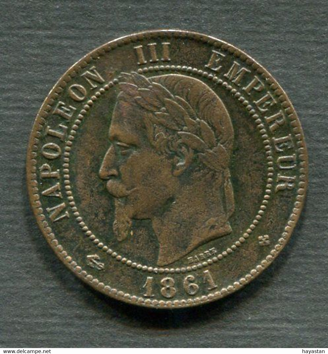 10 CENTIMES NAPOLEON III 1861 BB - Sonstige & Ohne Zuordnung