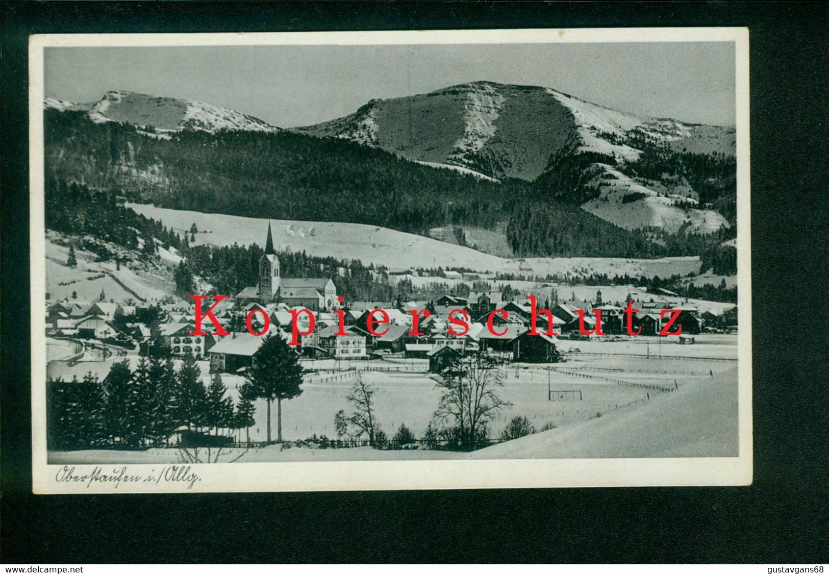 AK Oberstaufen Im Allgäu, Winter, Mit Bleistift Beschrieben Und Ausradiert 1942 - Oberstaufen