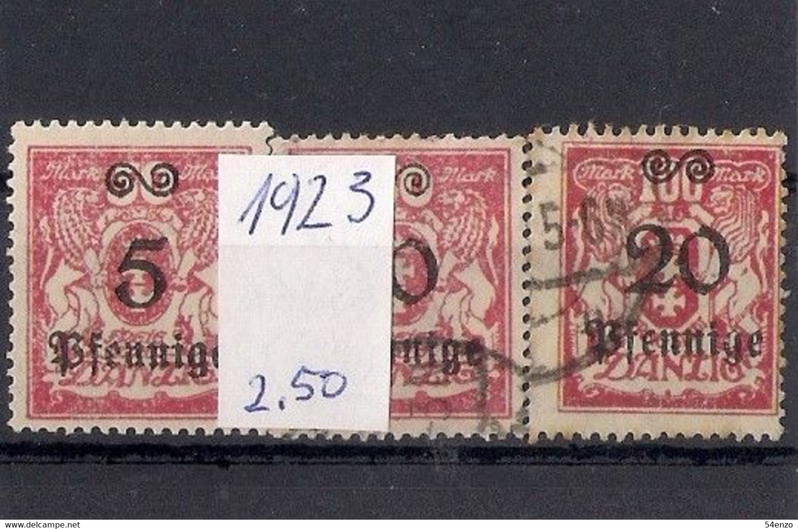 DANZIG STAMPS 1923 - Altri & Non Classificati