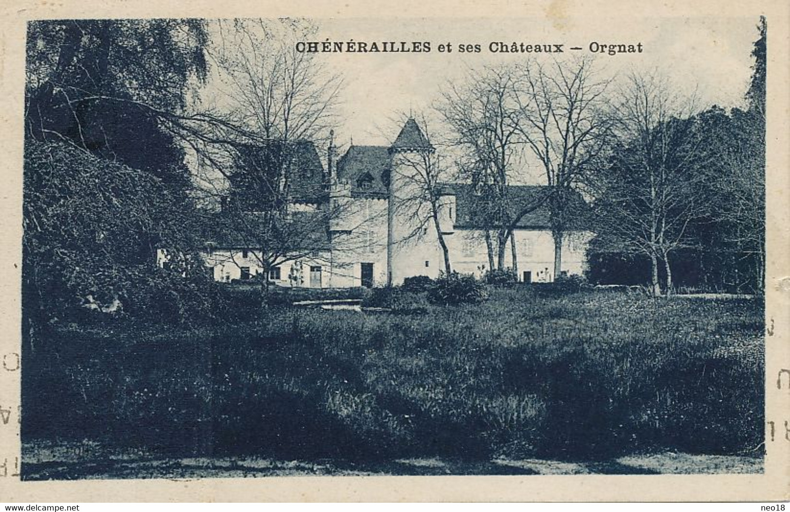 Chenerailles Chateaux Orgnat Cachet Chenerailles Sur Type Paix - Chenerailles