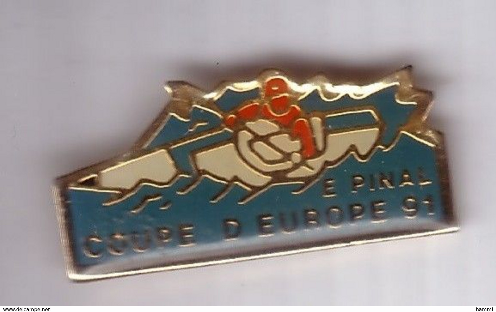 A327 Pin's Canoë Kayak EPINAL Vosges COUPE EUROPE 91 Achat Immédiat - Kanu