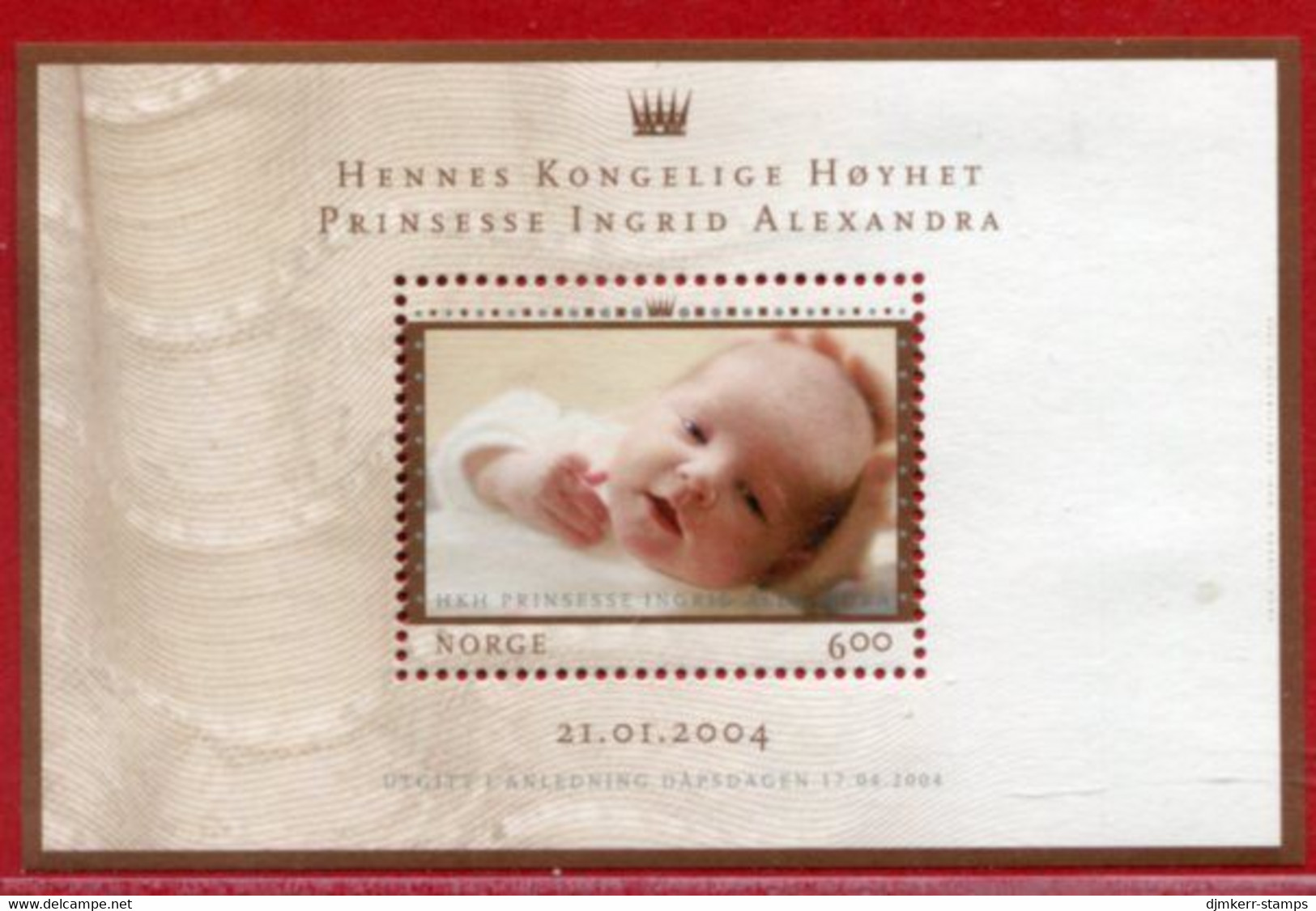 NORWAY 2004 Birth Of Princess Ingrid Alexandra Block MNH / **.  Michel  Block 27 - Ongebruikt