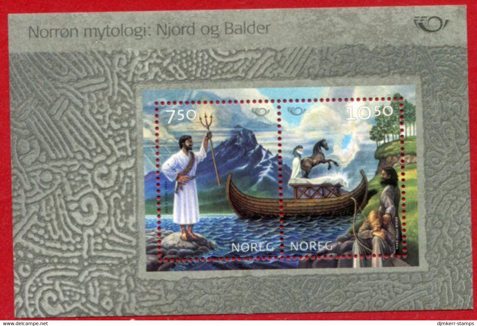 NORWAY 2004 Nordic Mythology Block  MNH / **.  Michel  Block 25 - Ungebraucht