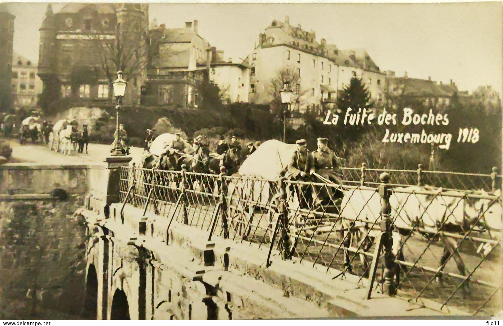 La Fuite Des Boches Luxembourg 1918. - Andere & Zonder Classificatie