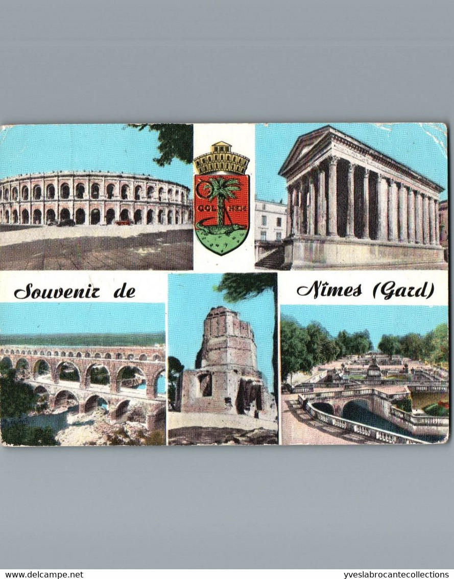 Sur Cp De Nimes- 30 - Pour Montpellier - 34 - Flamme " Nimes Feria De Pentecôte " 31/03/1964 - Mechanical Postmarks (Advertisement)