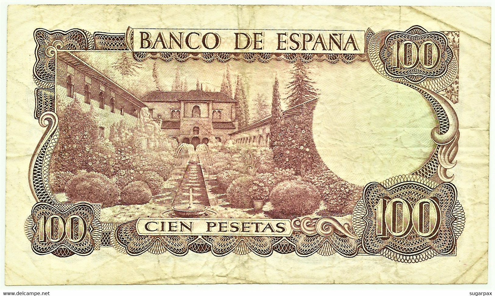ESPAÑA - 100 Pesetas - 17.11.1970 ( 1974 ) - Pick 152 - Serie 7E - Manuel De Falla - 100 Pesetas