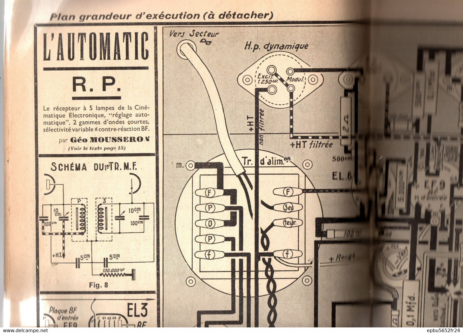 Radio Plans  N° 59 De Septembre 1938  Sommaire  Le Tétrarouge Et L'Automatic R.P. - Audio-video