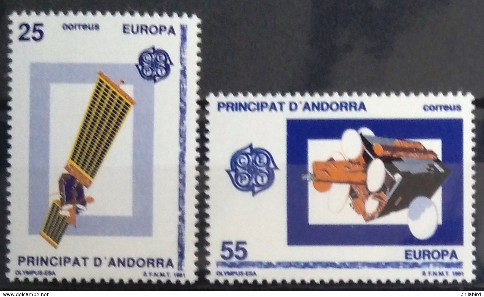 EUROPA 1991 - ANDORRE ESPAGNOL                    N° 211/212                        NEUF** - 1991