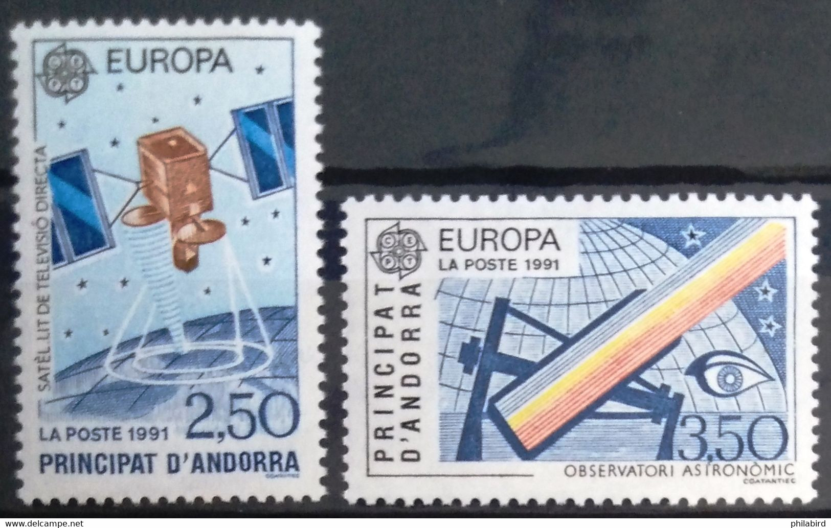 EUROPA 1991 - ANDORRE FRANCAIS                    N° 402/403                        NEUF** - 1991