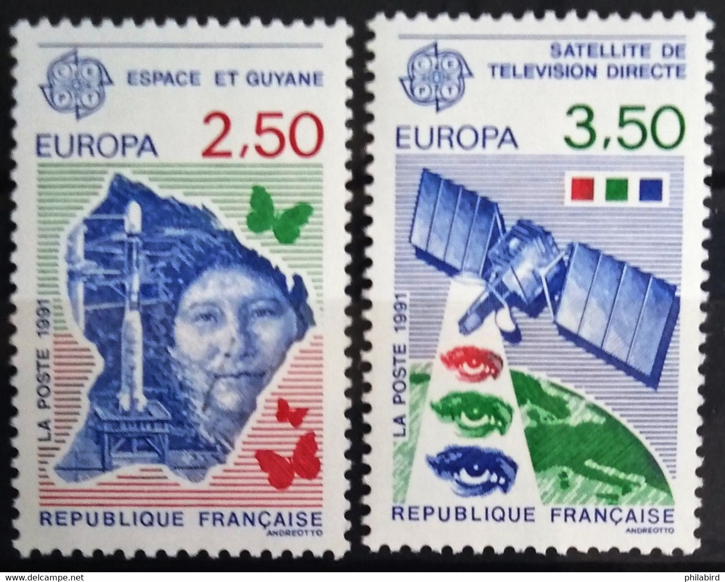 EUROPA 1991 - FRANCE                    N° 2696/2697                        NEUF** - 1991