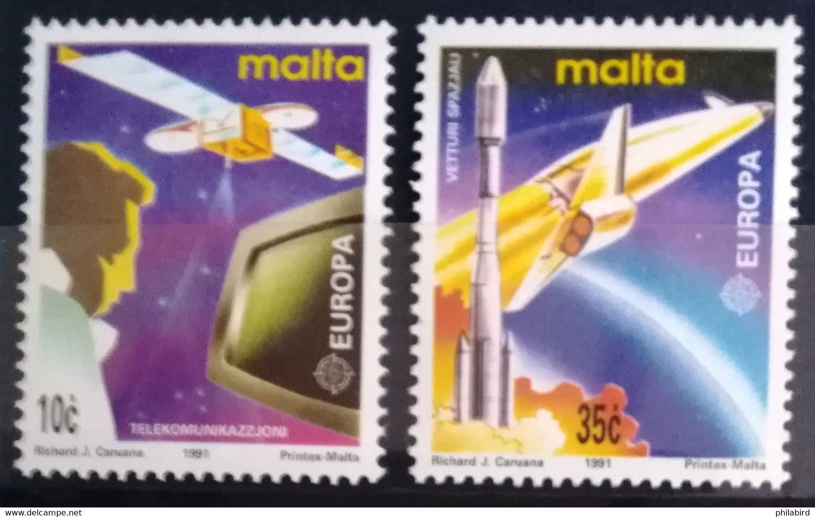 EUROPA 1991 - MALTE                  N° 833/834                       NEUF** - 1991