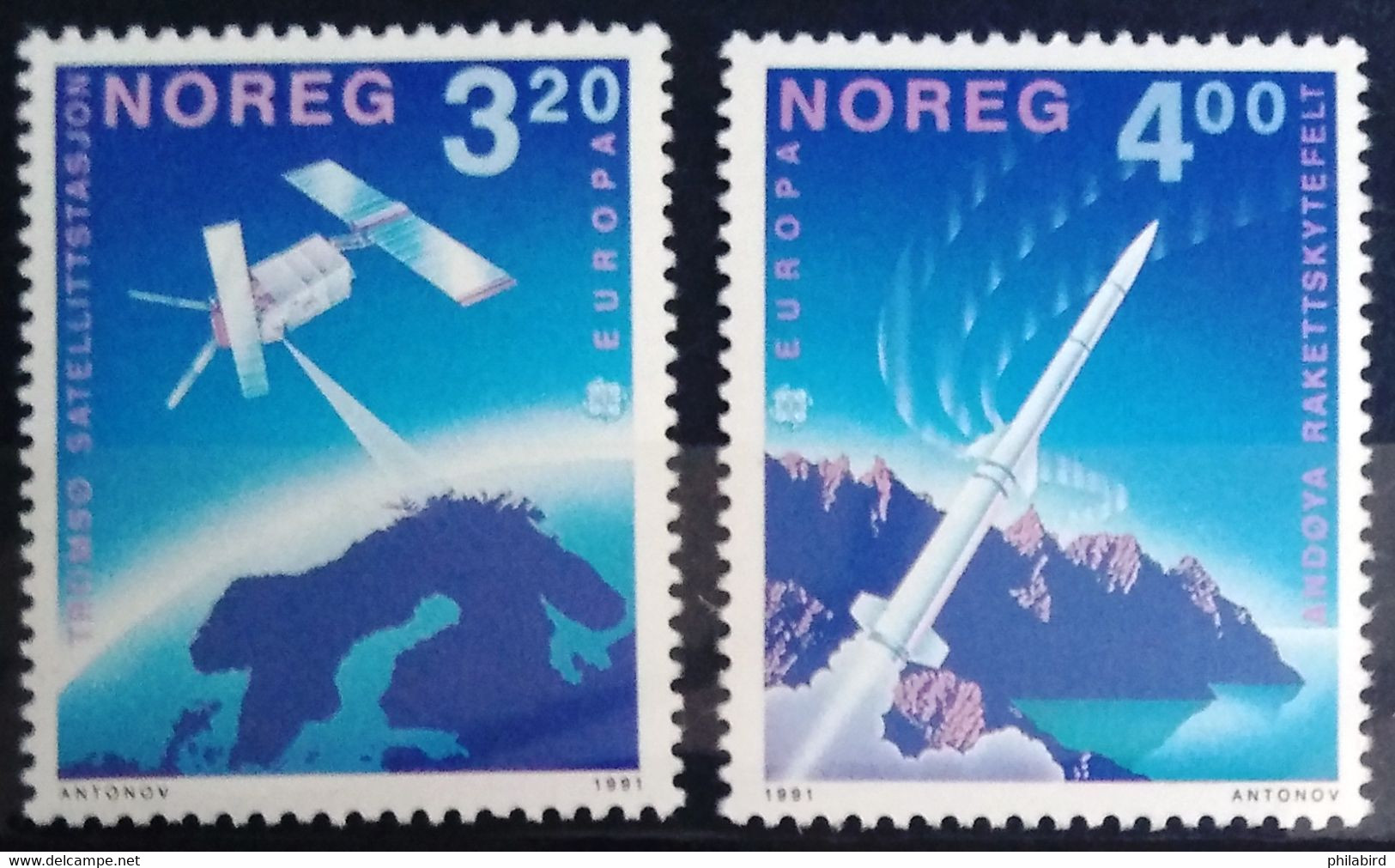 EUROPA 1991 - NORVEGE                  N° 1019/1020                       NEUF** - 1991