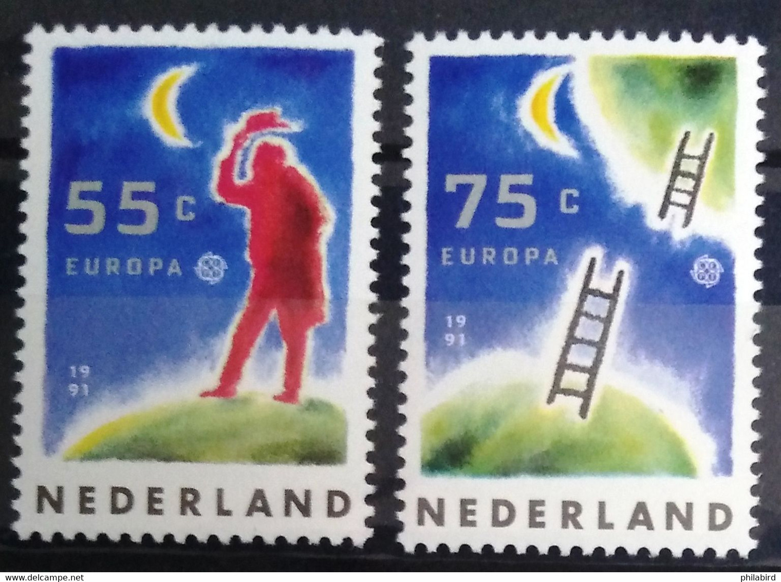 EUROPA 1991 - PAYS-BAS                  N° 1379/1380                       NEUF** - 1991