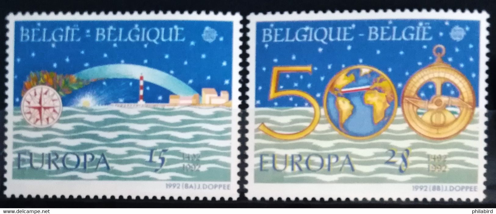 EUROPA 1992 - BELGIQUE                N° 2454/2455                      NEUF** - 1992