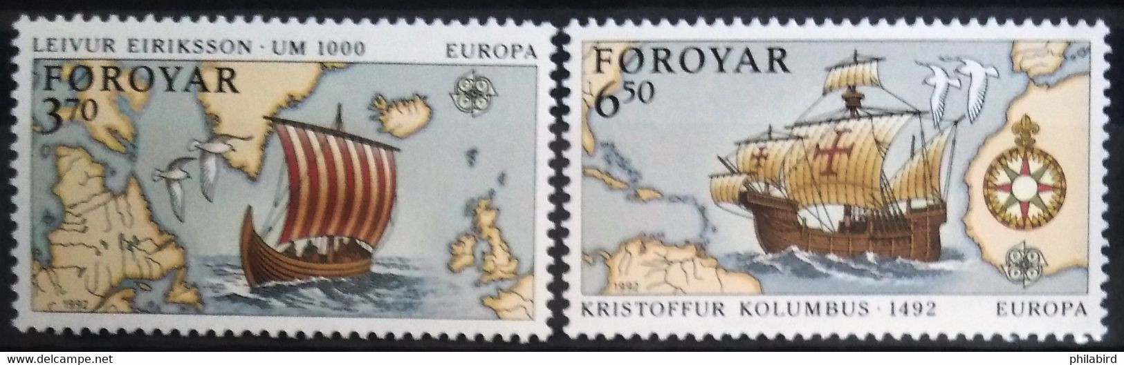 EUROPA 1992 - FEROE                    N° 225/226                        NEUF** - 1992