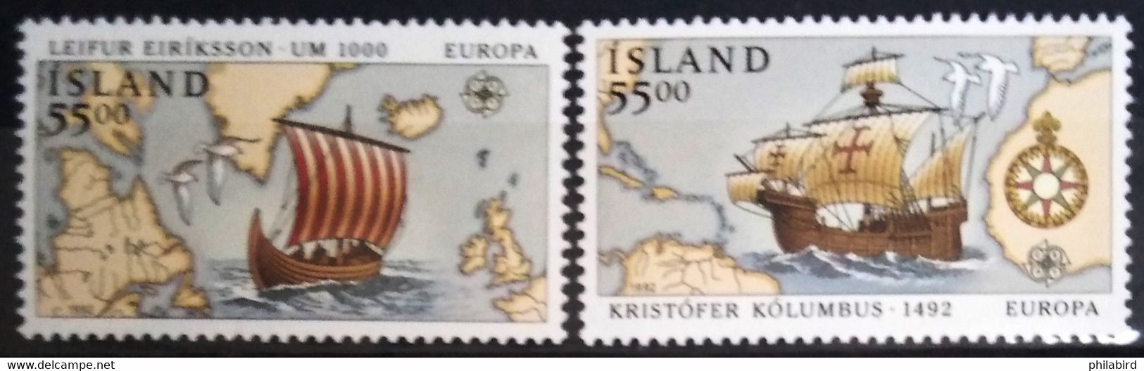 EUROPA 1992 - ISLANDE                    N° 715/716                        NEUF** - 1992