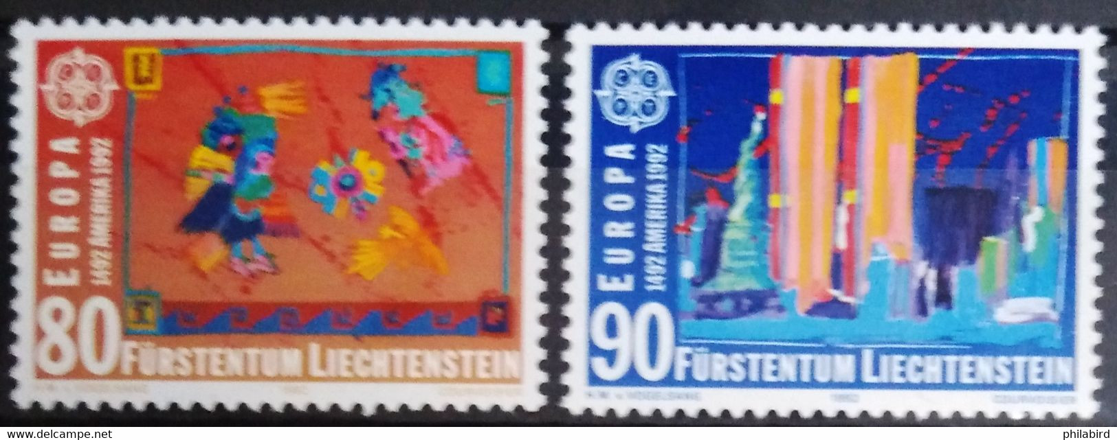 EUROPA 1992 - LIECHTENSTEIN                    N° 974/975                        NEUF** - 1992
