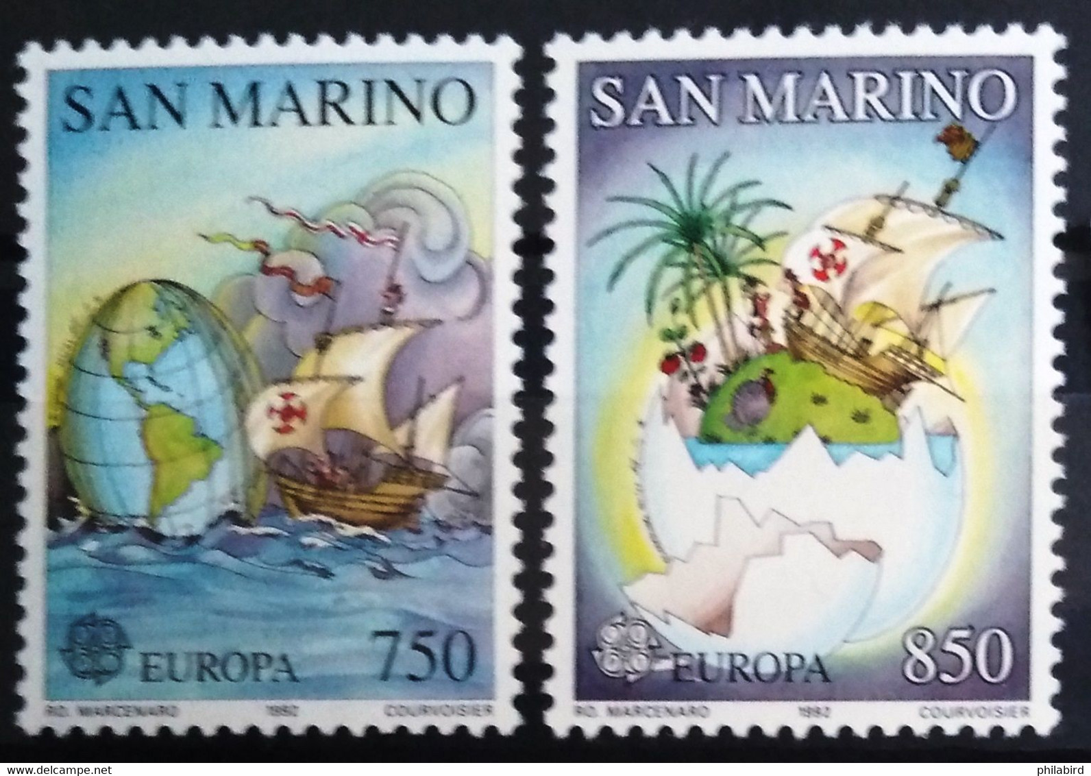 EUROPA 1992 - SAINT MARIN                    N° 1301/1302                        NEUF** - 1992