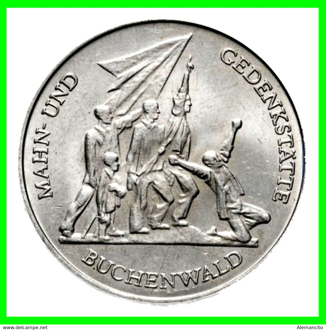 ( GERMANY ) REPUBLICA DEMOCRATICA DE ALEMANIA AÑO 1972 ( RDA ) MONEDA DE 10-DM (BUCHENWALD MEMORIAL OBV: STATE EMBLEM, - Colecciones