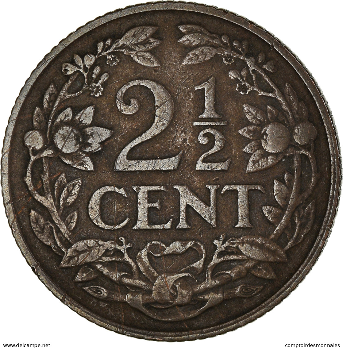 Monnaie, Pays-Bas, Wilhelmina I, 2-1/2 Cent, 1915, TTB, Bronze, KM:150 - 2.5 Centavos