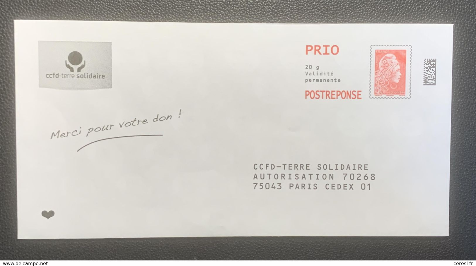 PAP154 - PAP Réponse  Neuf 110x220 Marianne L'Engagé Tarif PRIO Repiqué Ccfd Terre Solidaire 183381 - Listos A Ser Enviados: Respuesta