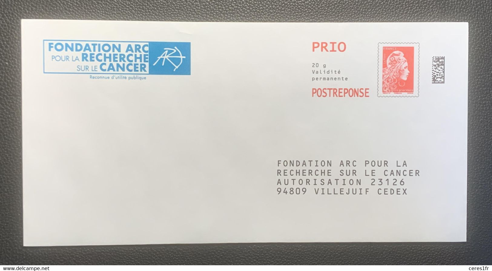 PAP166 - PAP Réponse  Neuf 110x220 Marianne L'Engagé Tarif PRIO Repiqué Fondation ARC Pour La Recherche Sur Le Cancer - Listos A Ser Enviados: Respuesta